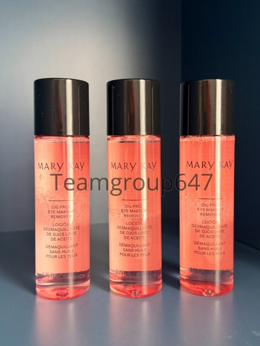 Mary Kay Oil-Free Eye Makeup Remover 3.75 fl. oz Each Lot of 3 NEW. Super Deal